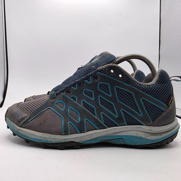 The North Face Hedgehog Guide Womens Size 8.5 Gray Blue GTX Hiking Shoes Camp - Picture 13 of 13